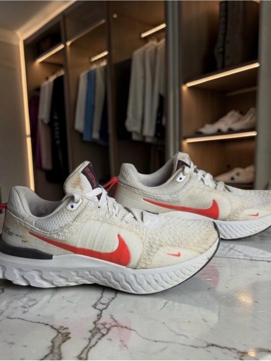 Nike Other - Nike React Infinity Run Flyknit 3 White Crimson Men's Running Shoes Size 8.5